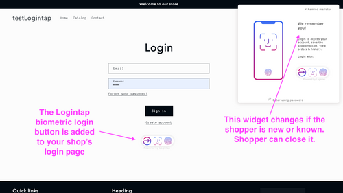 Logintap No Password Biometry