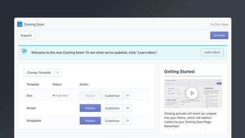 Coming Soon Pre‑Launch Builder